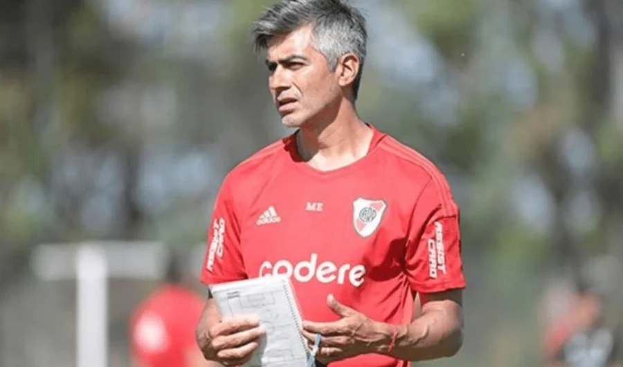 "PICHI". Marcelo Escudero, t&eacute;cnico interino del Millonario.