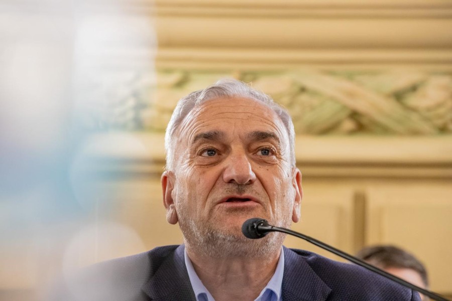 EL Senador Justicialista, Alcides Calvo.