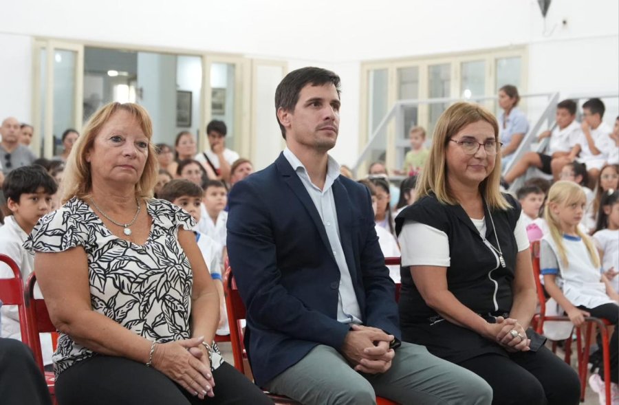 MENSAJE. Viotti destac&oacute; las inversiones educativas que se realizan en la ciudad junto al Gobierno provincial en el inicio de las clases.