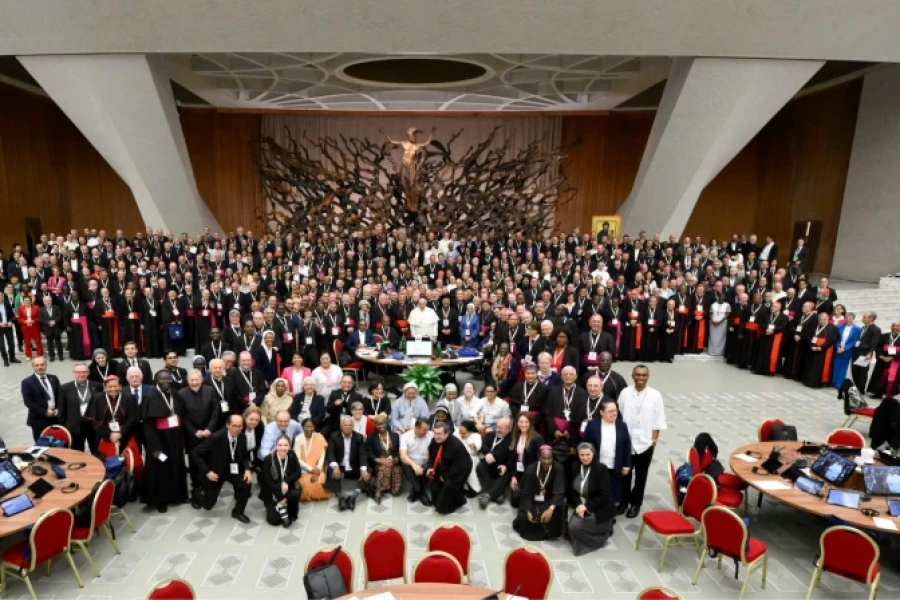 Fotograf&iacute;a de los participantes del S&iacute;nodo de la Sinodalidad del pasado 26 de octubre .