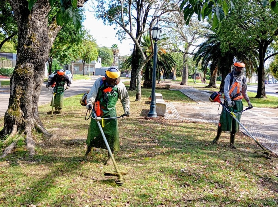 El objetivo es garantizar que los espacios verdes que utiliza la comunidad se mantengan en buen estado.