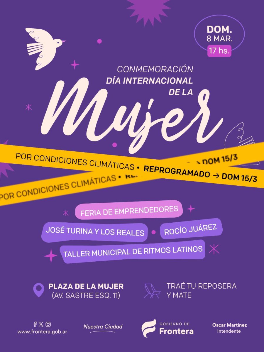 Anuncio de la reprogramaci&oacute;n.