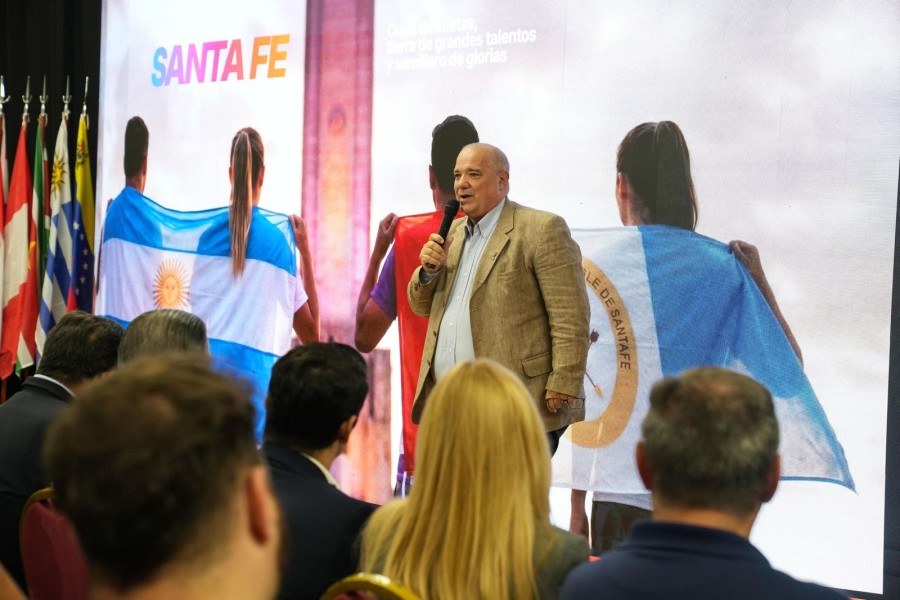 Galdeano dio detalles sobre el programa de voluntariado para los Juegos Suramericanos de septiembre en Rosario, Santa Fe y Rafaela. (FOTO SCS)