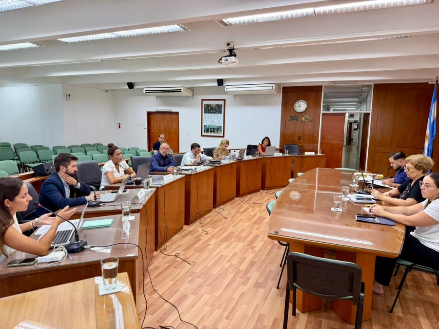 Los concejales en el recinto dieron despacho a un total de 14 proyectos para la sesi&oacute;n del jueves, que ser&aacute; extensa. (FOTO PRENSA CONCEJO)