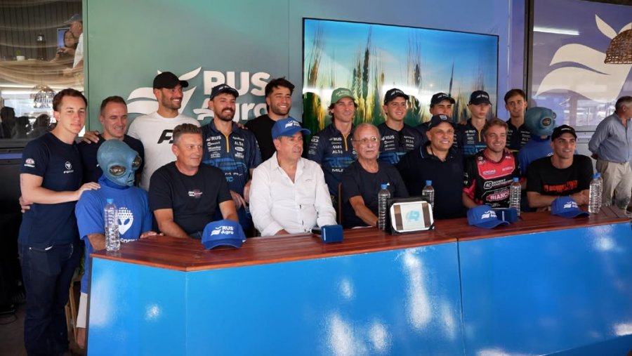 El dirigente de Atl&eacute;tico de Rafaela, Gustavo Belinde, particip&oacute; de la presentaci&oacute;n en Expoagro.