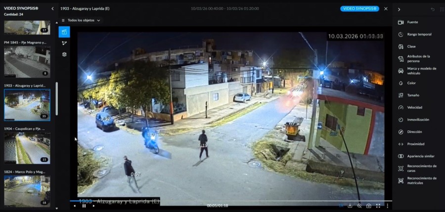 A trav&eacute;s del moderno sistema Lince se logr&oacute; detener al ciclista que particip&oacute; de una balacera contra un comercio.