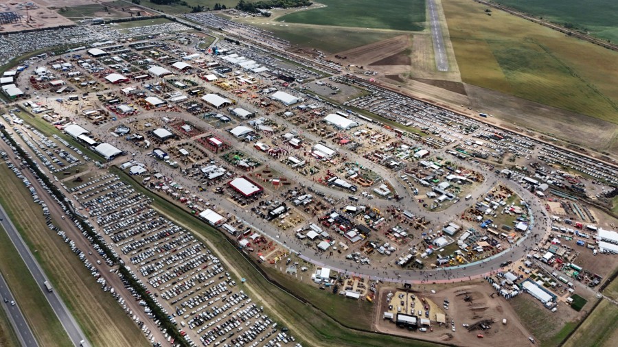 Una vista a&eacute;rea del Aut&oacute;dromo de San Nicol&aacute;s donde se desarrolla cada edici&oacute;n de Expoagro.