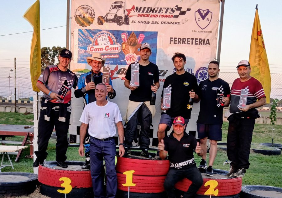 El podio de la final del Midgets Show and Power.