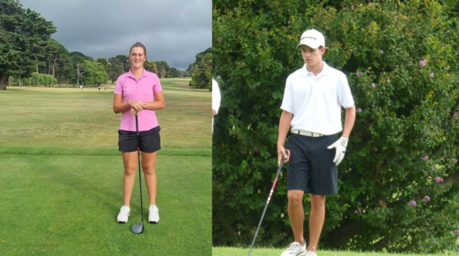 BUEN TORNEO. Juana Bocchetto y Lorenzo Ibarra.