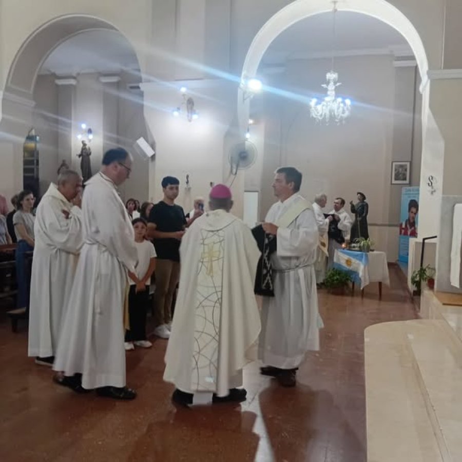 CELEBRACI&Oacute;N. Imagen capturada el pasado lunes durante la conmemoraci&oacute;n de San Jos&eacute; Gabriel del Rosario Brochero.