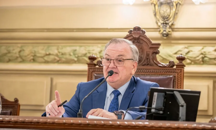 Felipe Michlig, presidente del Senado santafesino. (FOTO PRENSA SENADO)