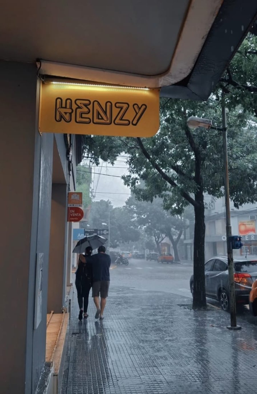 SABADO LLUVIOSO. Rafaela contin&uacute;a bajo condiciones meteorol&oacute;gicas inestables.