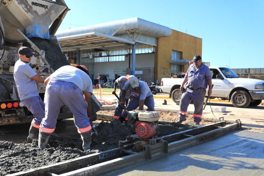OBRA. Los trabajos de reparaci&oacute;n avanzan a buen ritmo en la Terminal de &Oacute;mnibus.