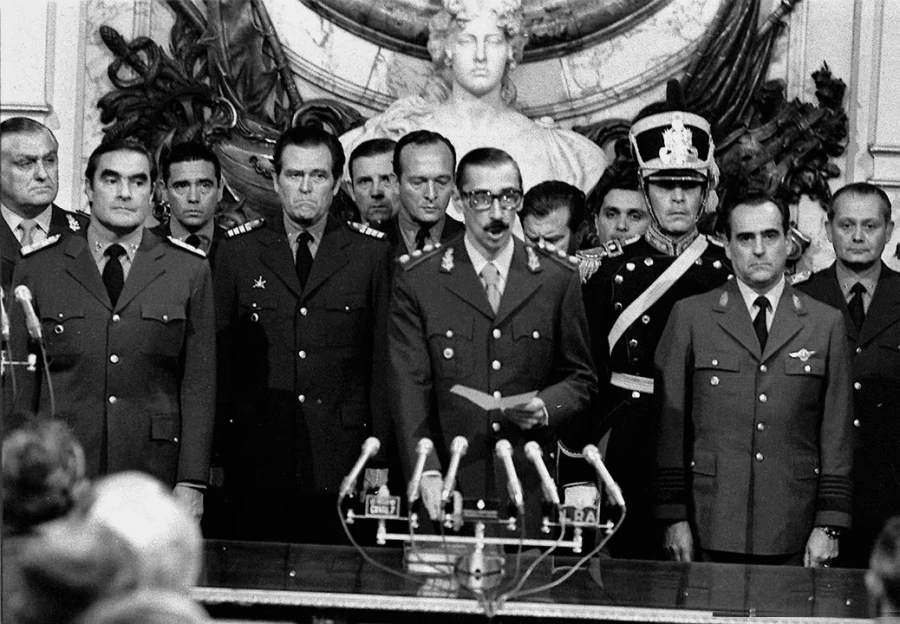 Jorge Rafael Videla, presidente de facto en la &uacute;ltima dictadura c&iacute;vico-militar argentina.