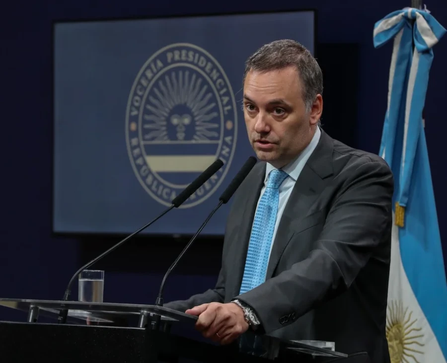 Manuel Adorni, jefe de Gabinete de la Naci&oacute;n.