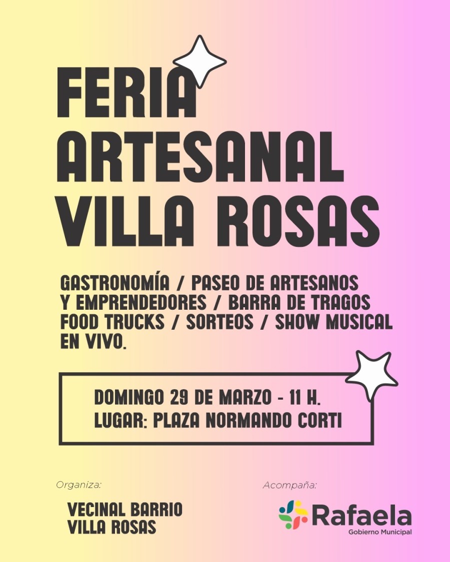 Plan de domingo en el barrio Villa Rosas.