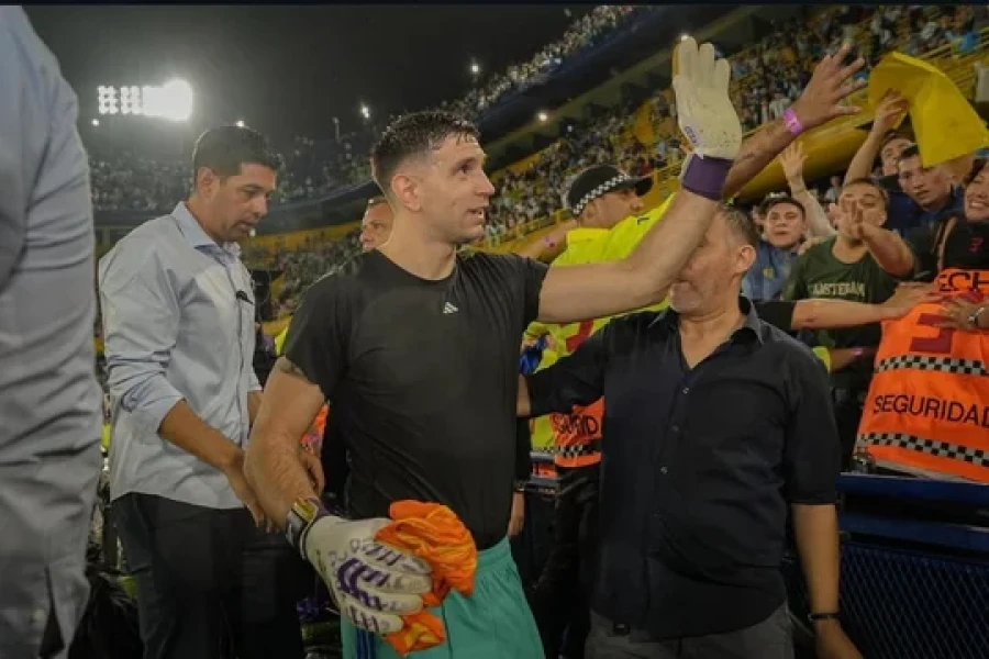 El &ldquo;Dibu&rdquo; Mart&iacute;nez no ocult&oacute; su alegr&iacute;a por volver a jugar con la Selecci&oacute;n argentina.