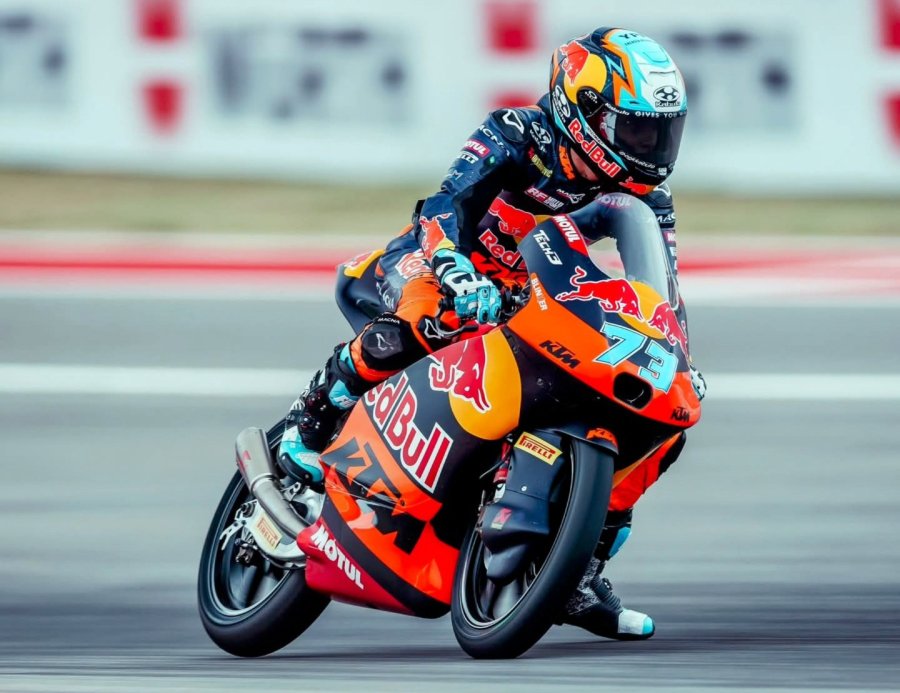 Valent&iacute;n Perrone se ubic&oacute; tercero y largar&aacute; en la primera fila en Moto3.