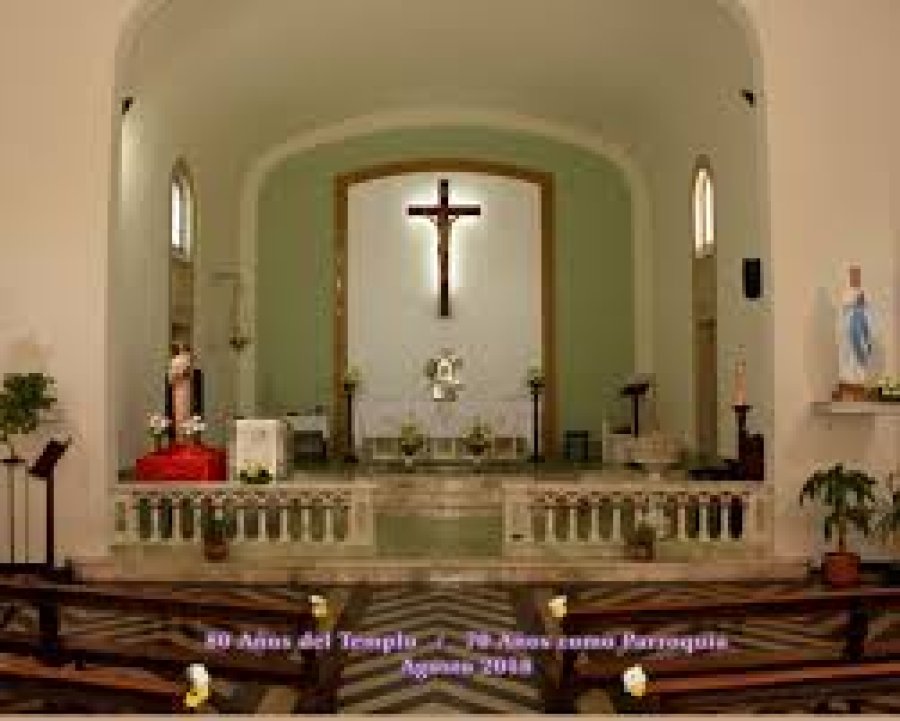 El altar cel templo rafaelino.