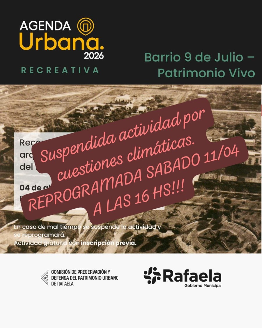 Actividad reprogramada.
