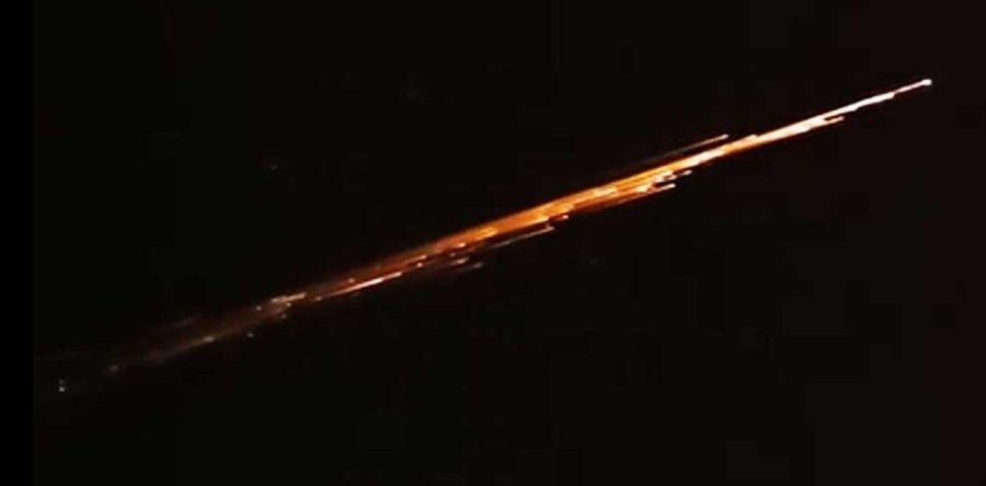IMPACTANTE. Restos de un cohete chino cruzaron el cielo de R&iacute;o Negro y causaron alerta.