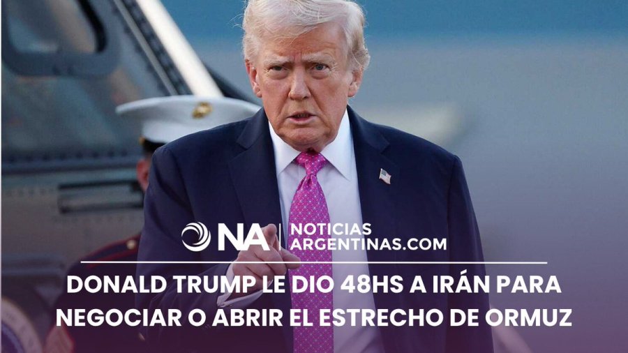 ADVERTENCIA. El mandatario estadounidense dio un ultim&aacute;tum de 48 horas para la apertura del estrecho de Ormuz, bajo amenaza de un ataque masivo.