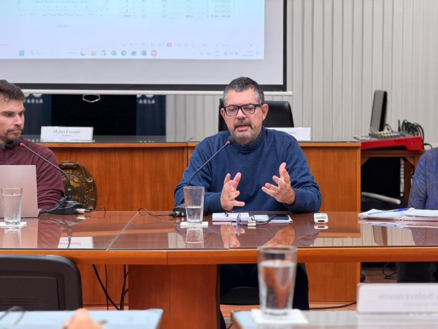Asensio y Bottero este lunes en el Concejo.