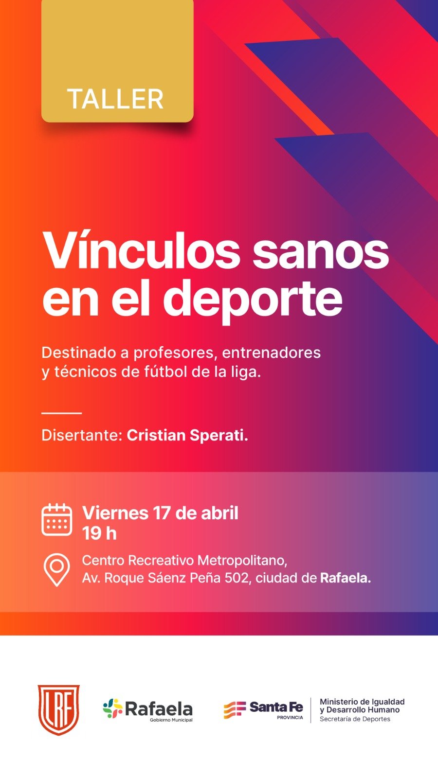 INVITACION. Flyer del evento.