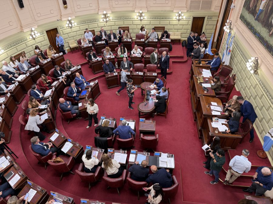 La sesi&oacute;n de la C&aacute;mara de Diputados de Santa Fe en la que se aprob&oacute; la nueva Ley Org&aacute;nica de Municipios, presidida por Clara Garc&iacute;a. (PRENSA DIPUTADOS)