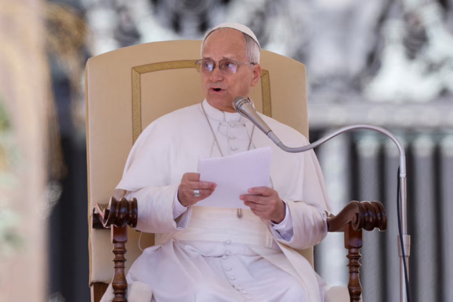 MENSAJE GLOBAL. Durante un encuentro en Roma, el papa Le&oacute;n XIV volvi&oacute; a condenar la guerra en Medio Oriente y a cuestionar el derramamiento de sangre inocente.