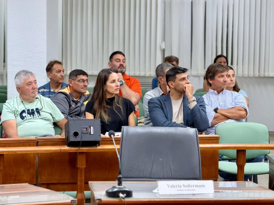 Concejales, docentes y p&uacute;blico en general en el recinto del Concejo durante la presentaci&oacute;n del libro de Fernando Ferrari. (FOTO PRENSA CONCEJO)