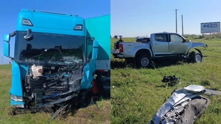 Un cami&oacute;n y una camioneta en la que viajaba una familia de cinco integrantes chocaron de frente en la Ruta 34, con un tr&aacute;gico saldo de cuatro muertos.