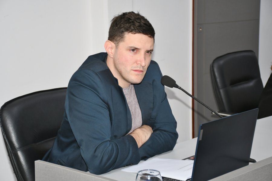 Juan Ignacio Astor, ayer en el Concejo.