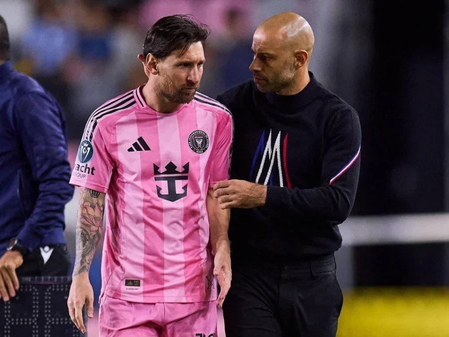 Javier Mascherano y Lionel Messi