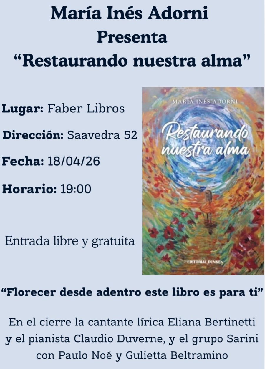 Presentaci&oacute;n del libro de Mar&iacute;a In&eacute;s Adorni.