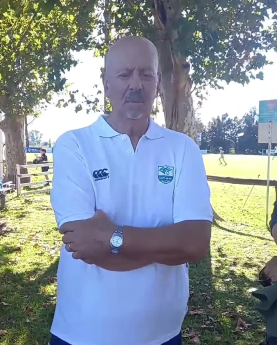 "NENE". Un apasionado del rugby infantil.