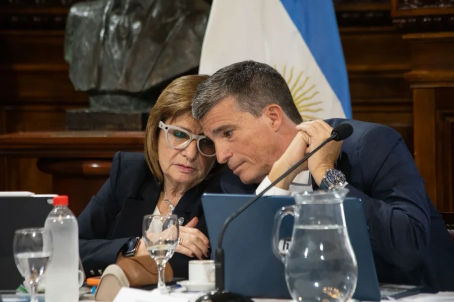 Patricia Bullrich junto al Director Ejecutivo del Renaper, Juan Pablo Allan