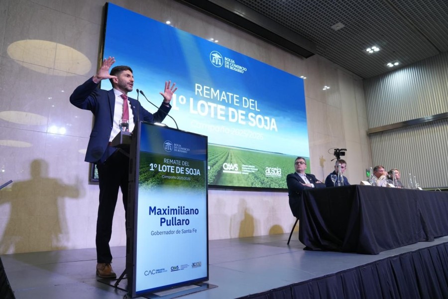 El gobernador Pullaro volvi&oacute; a reclamar la eliminaci&oacute;n de las retenciones y destac&oacute; la pol&iacute;tica tributaria de la Provincia.