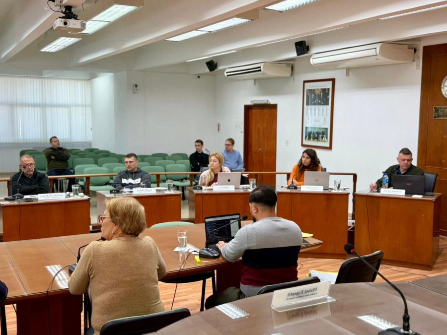 Los concejales de La Libertad Avanza, Milagros Zafra y Fabricio Dellasanta, hicieron una fuerte defensa del secretario del bloque cuestionado por el PJ.