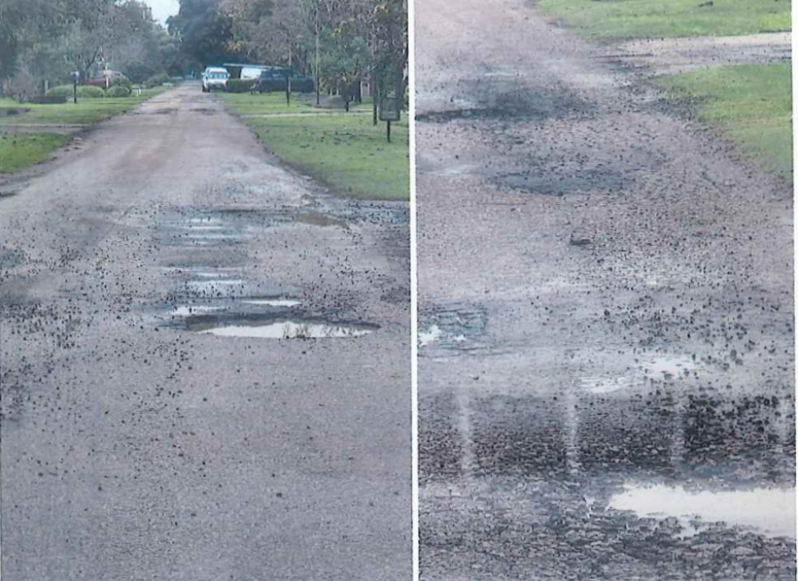 El proyecto del bloque de concejales del PJ incluye fotograf&iacute;as del mal estado de numerosas calles de la ciudad.