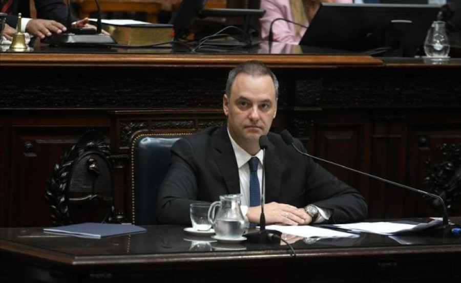 ROMPIO EL SILENCIO. Adorni brind&oacute; un informe de gesti&oacute;n sobre la marcha del gobierno.