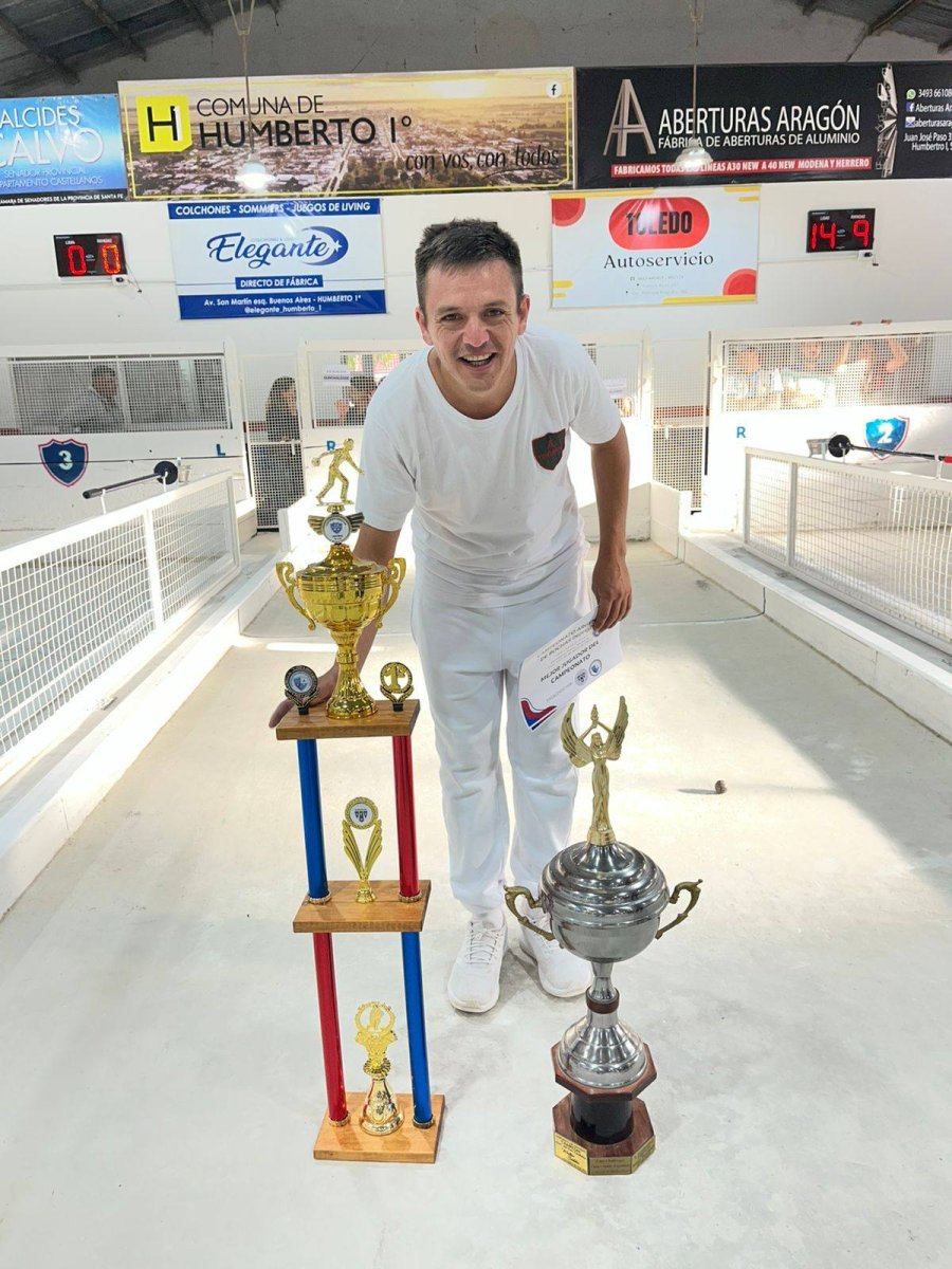 El campe&oacute;n argentino Flavio Ronsoni.
