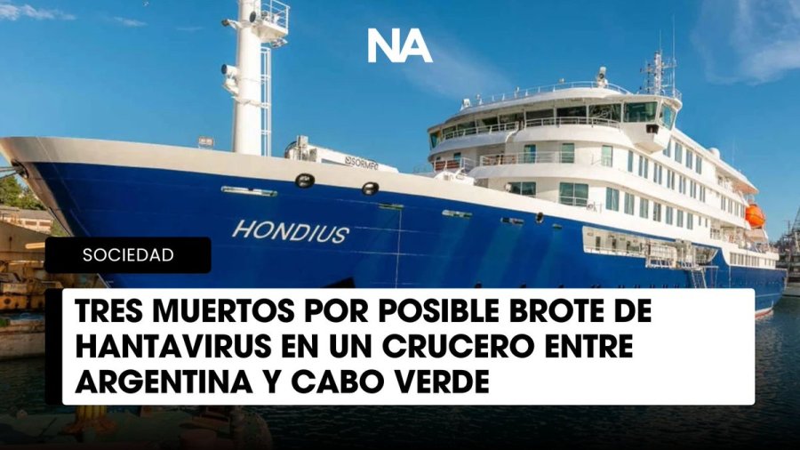 VIAJE MORTAL. El crucero MV Hondius, donde se decret&oacute; un posible brote de Hantavirus.
