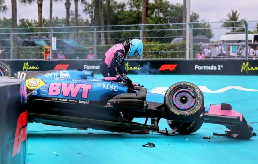 Pierre Gasly abandona el Alpine tras el accidente ocurrido en Miami.