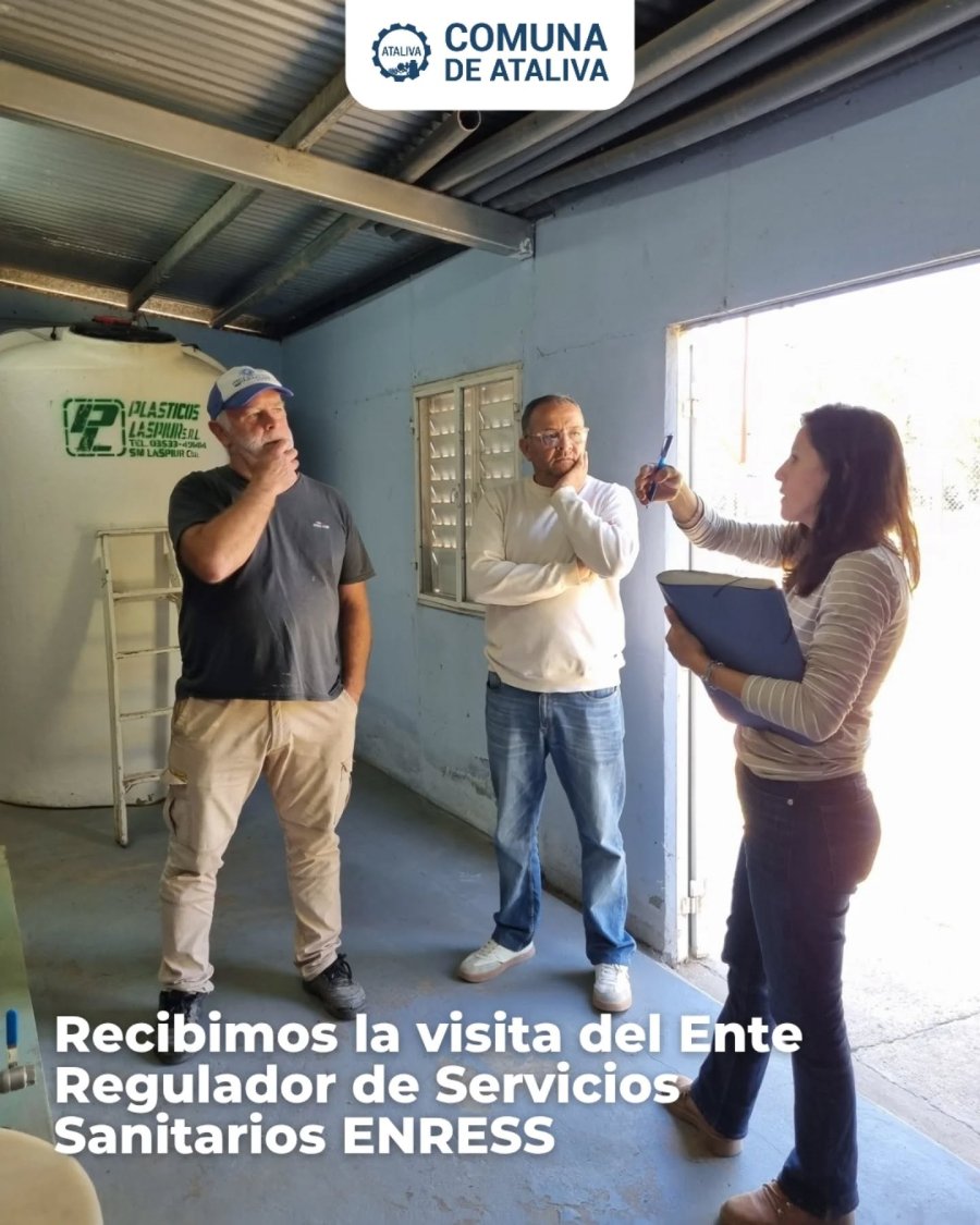 La recorrida por las instalaciones del agua potable.