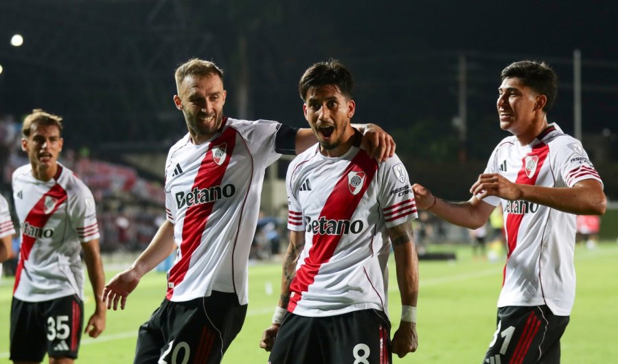 DESAHOGO. River sac&oacute; adelante un partido complicado en el segundo tiempo.
