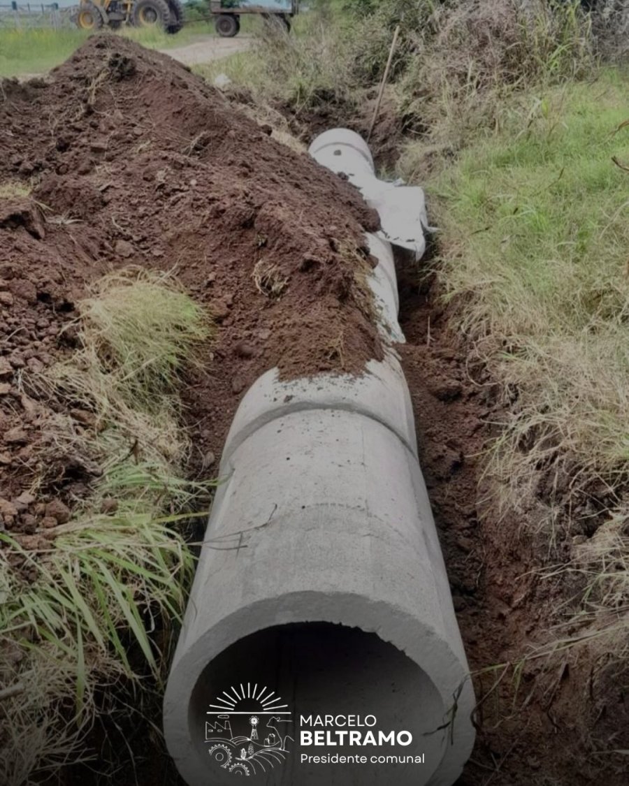 El recambio de  tubos de alcantarilla fue una de las tareas  realizadas.