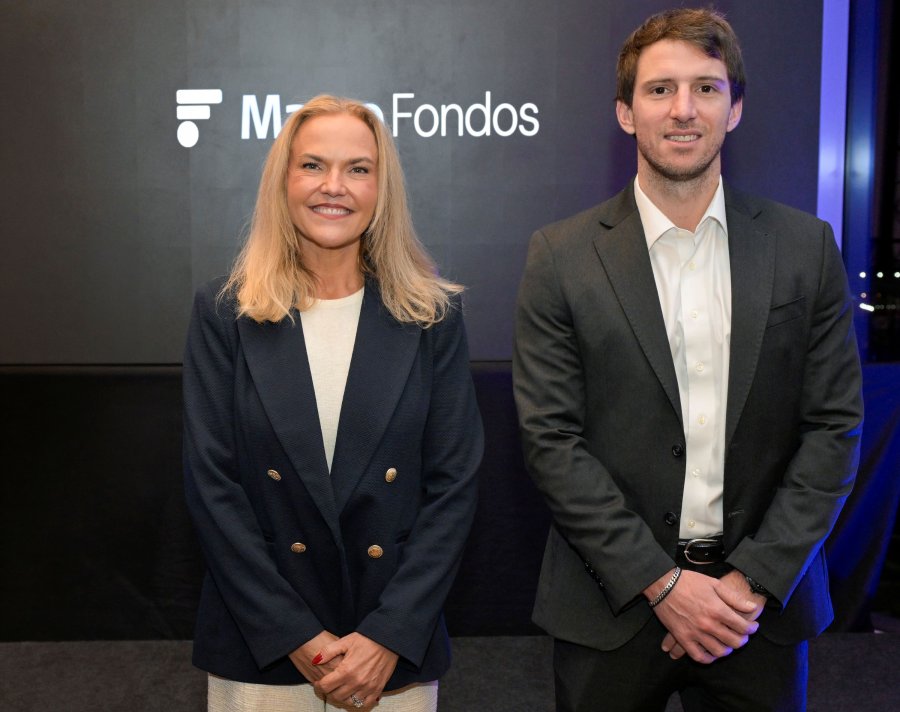 Pilar G&oacute;mez Bravo, CFA de MFS y  Mateo Brito, Presidente de Macro Fondos.