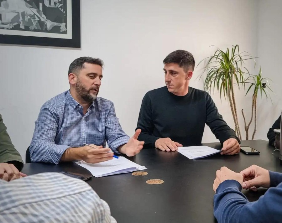 El diputado Mariano Cuvertino y el senador Paco Garibaldi.