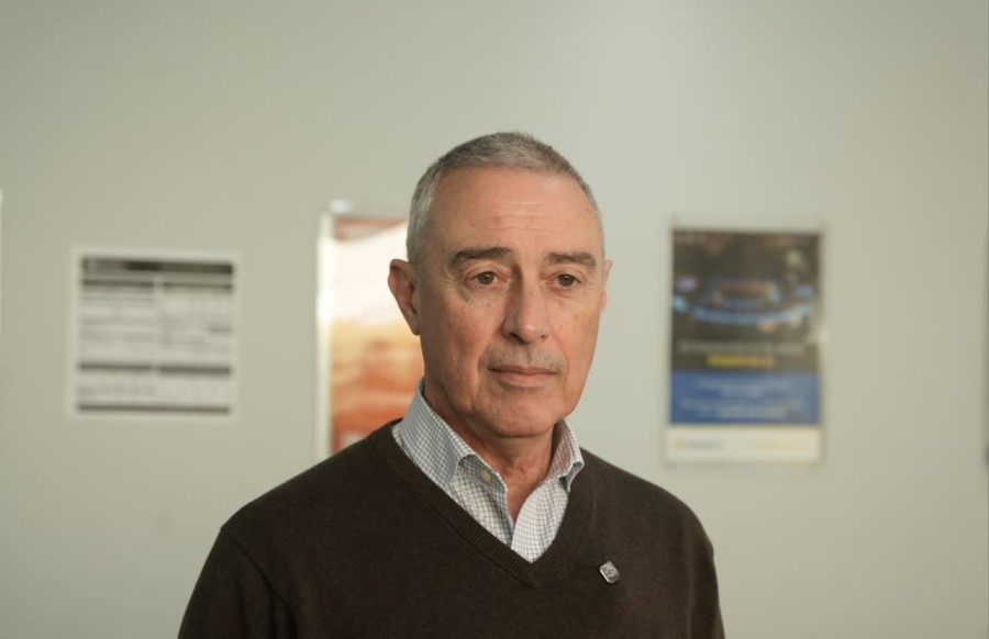 El CEO de Litoralgas, Dante Dell'Elce, en la Sucursal Rafaela de la empresa ubicada en calle Alvear tras la reuni&oacute;n con el intendente, Leonardo Viotti y con directivos de FISFE en el CCIRR.